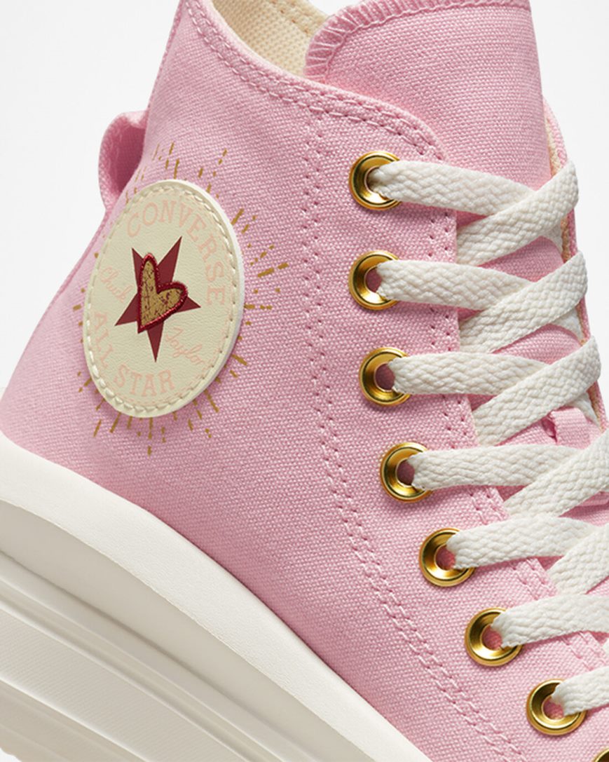 Zapatos Plataforma Converse Chuck Taylor All Star Move Hearts Altas Mujer Naranjas Rosas | PE LE4P52